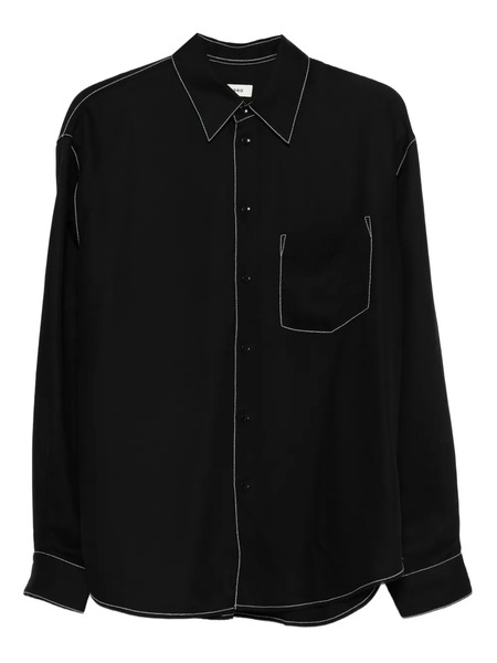  Sandro Contrast-stitching Shirt - Black 