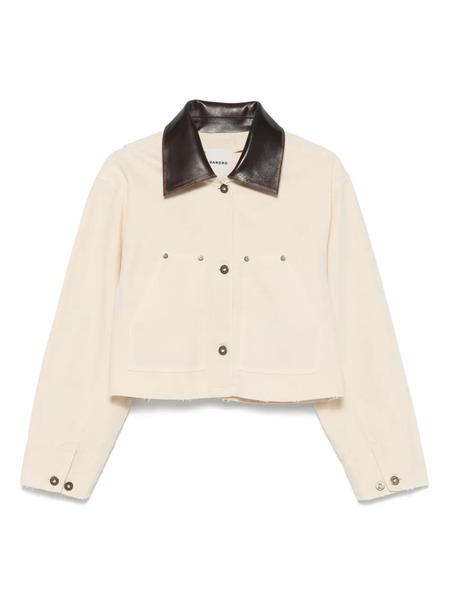  Sandro Contrasting-collar Jacket - Neutrals 