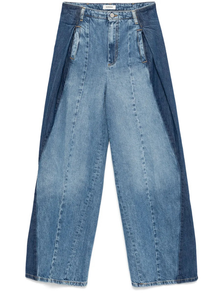  Sandro Contrasting-panels Jeans - Blue 