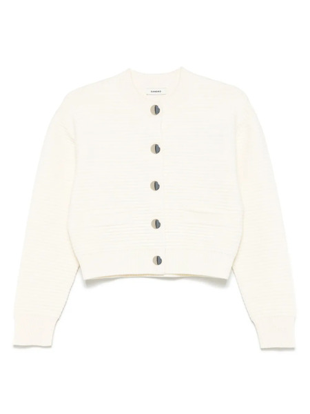  Sandro Crew-neck Cardigan - Neutrals 