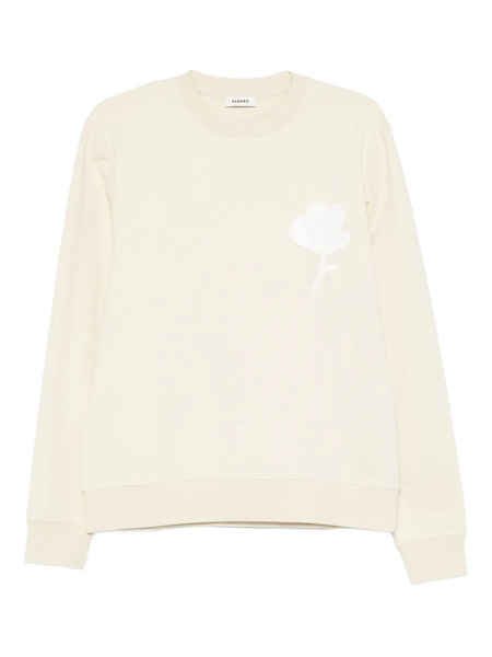  Sandro Crew Neck Sweatshirt - Neutrals 
