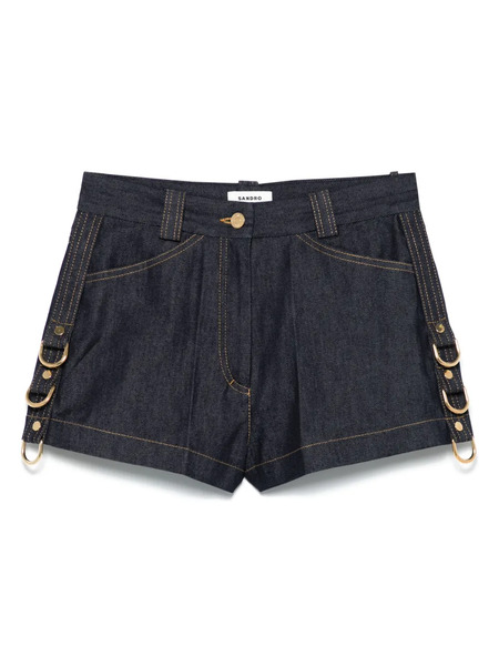  Sandro Denim Shorts - Blue 