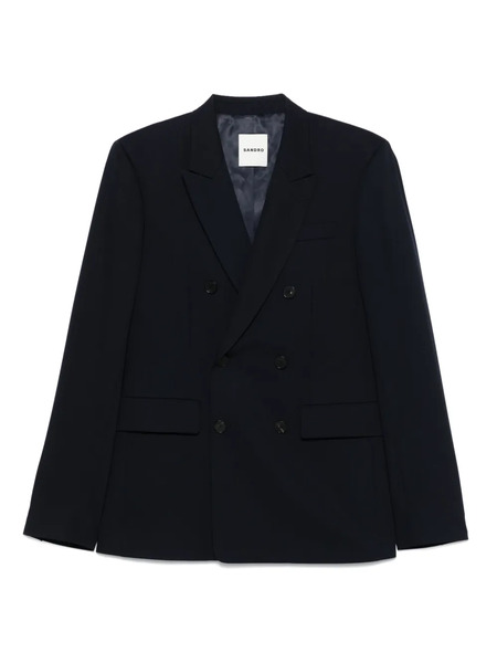  Sandro Double-breasted Blazer - Blue 