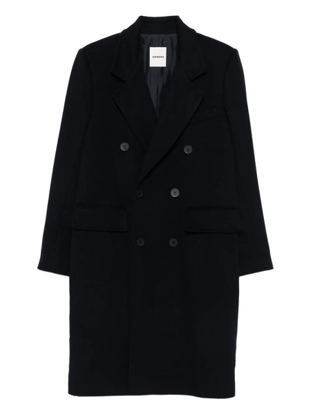  Sandro Double-breasted Coat - Blue 