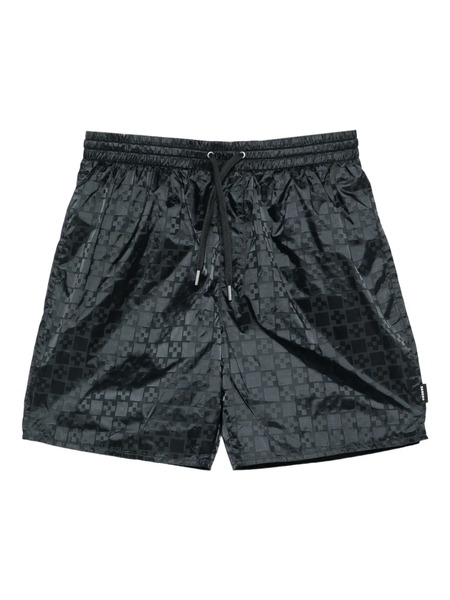 Sandro Drawstring-fastening Patterned Swim Shorts - Grey 