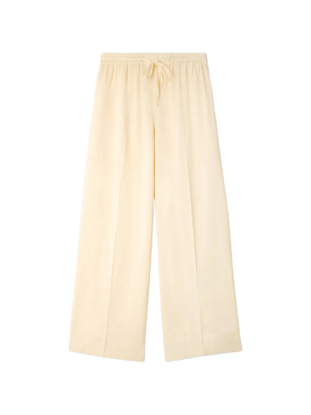  Sandro Drawstring Palazzo Trousers - Neutrals 