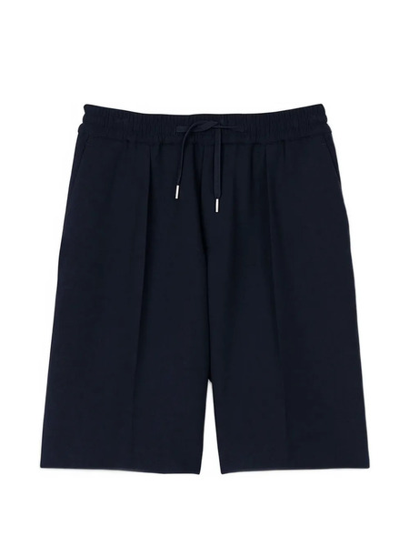  Sandro Drawstring Pleated Bermuda Shorts - Blue 