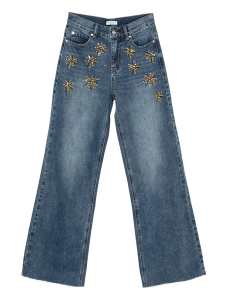  Sandro Embellished Firework Jeans - Blue 