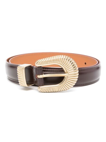  Sandro Engraved-detail Leather Belt - Red 