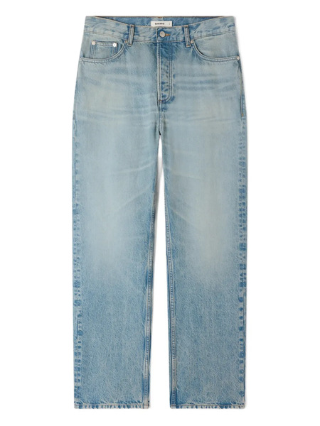  Sandro Faded Wide-leg Jeans - Blue 