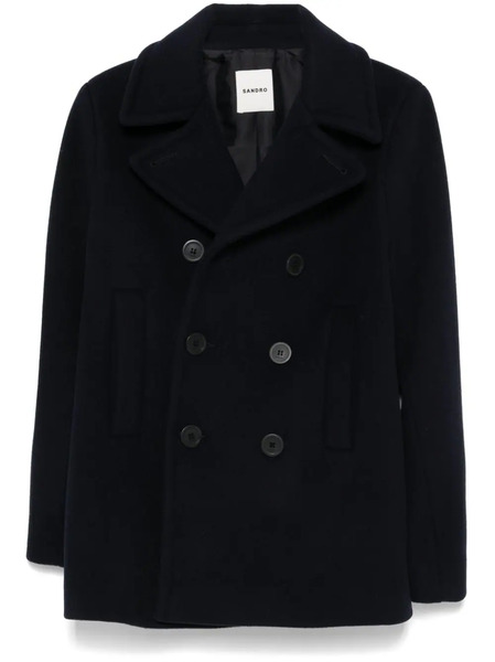  Sandro Felted Coat - Blue 