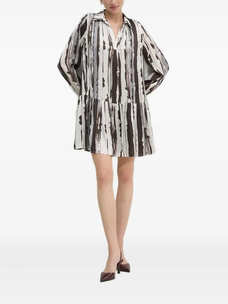 Sandro Ferrone Abstract-print Mini Dress - White 
