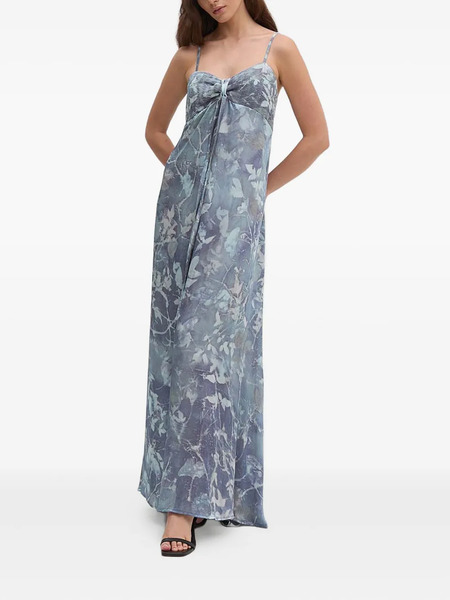  Sandro Ferrone Floral-print Maxi Dress - Blue 