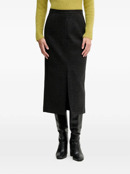  Sandro Ferrone Front-slit Midi Skirt - Green 