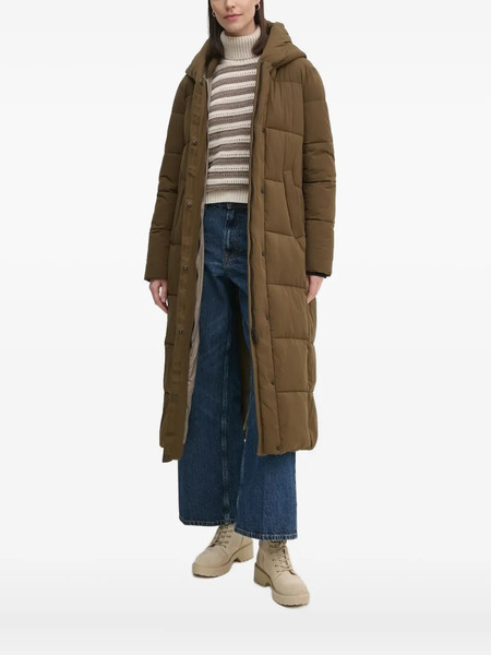 Sandro Ferrone Hooded Quilted Jacket - Brown 