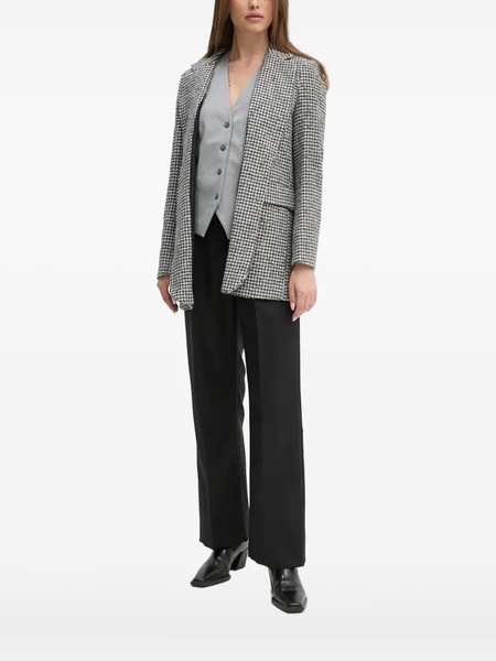  Sandro Ferrone Houndstooth-pattern Blazer - Grey 