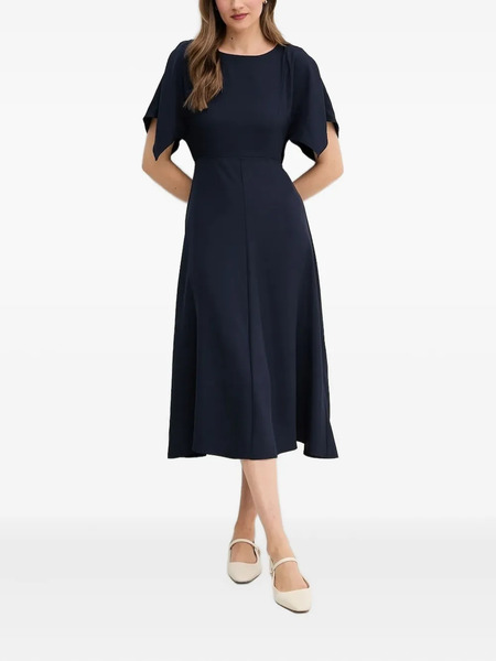  Sandro Ferrone Short-sleeve A-line Midi Dress - Blue 