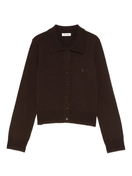  Sandro Fine Knit Cardigan - Brown 