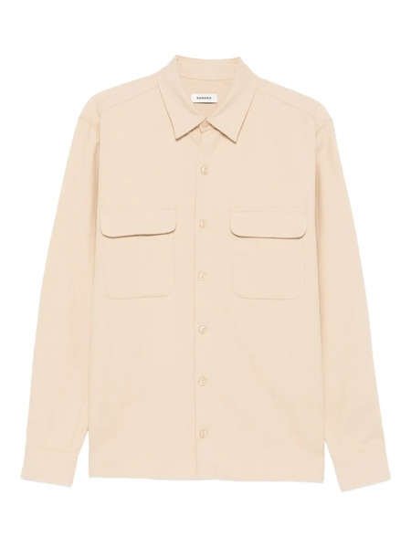  Sandro Flannel Shirt - Neutrals 