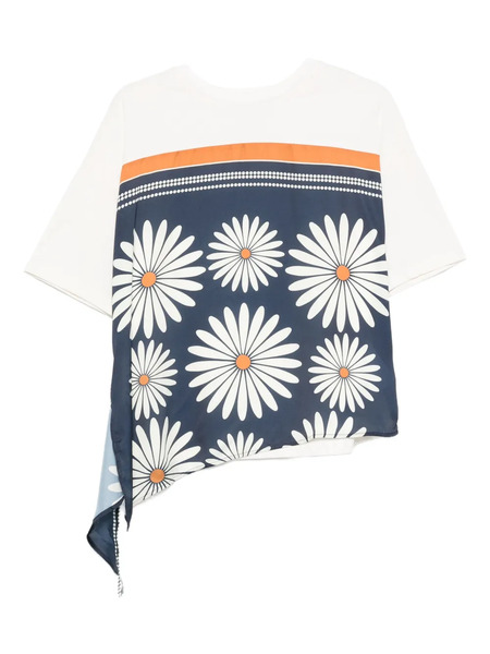  Sandro Floral-detail Panel Top - Neutrals 