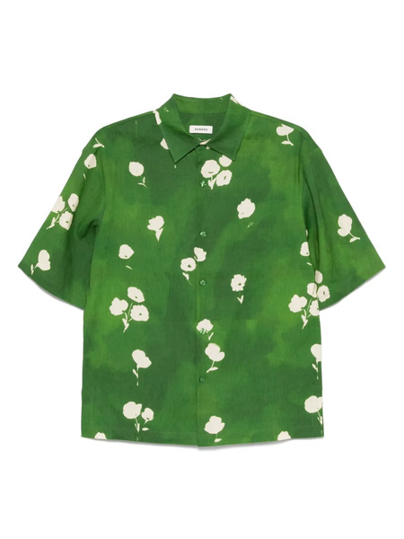  Sandro Floral-print Shirt - Green 