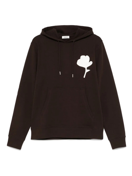  Sandro Flower-patch Hoodie - Brown 