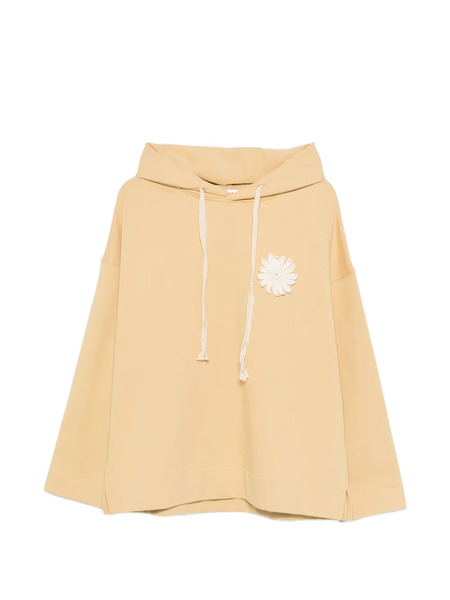  Sandro Flower-patch Hoodie - Yellow 