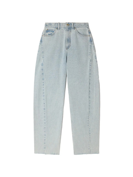  Sandro Frayed Wide-leg Jeans - Blue 