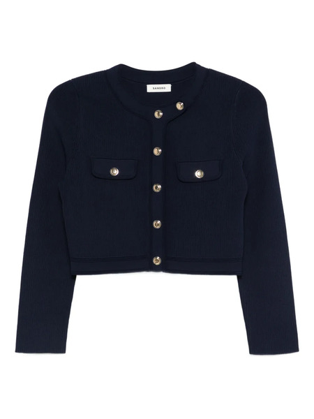  Sandro Front-pocket Cardigan - Blue 