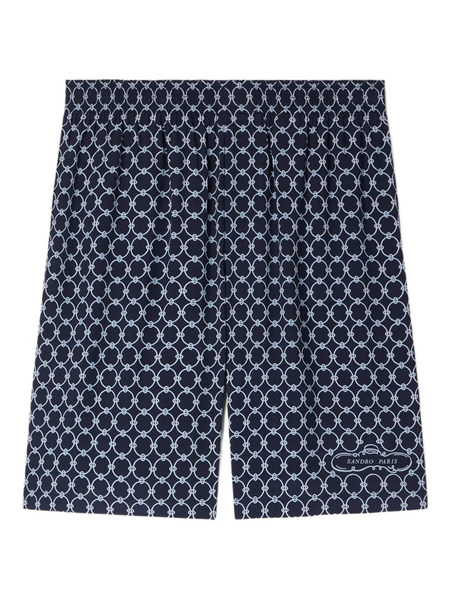  Sandro Geometric-pattern Shorts - Blue 