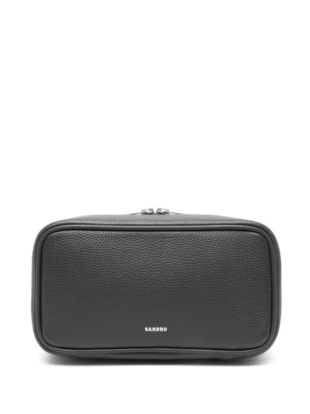  Sandro Grained Wash Bag - Grey 