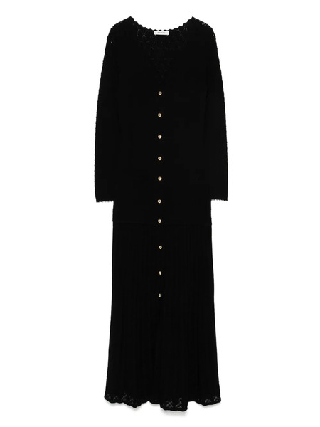  Sandro Knitted Maxi Dress - Black 