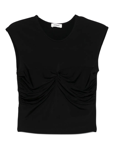  Sandro Knot-detail Vest - Black 