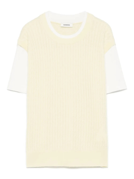  Sandro Layered T-shirt - Yellow 