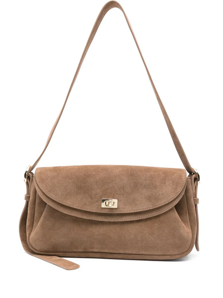  Sandro Le Mambo Suede Shoulder Bag - Neutrals 