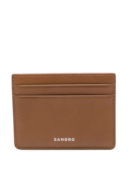  Sandro Leather Cardholder - Brown 