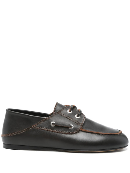  Sandro Leather Derby Shoes - Brown 