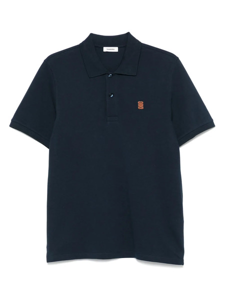  Sandro Logo-embroidered Polo Shirt - Blue 