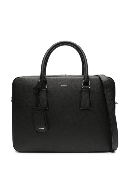  Sandro Logo-print Briefcase - Black 
