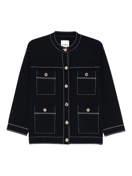  Sandro Long-sleeve Cardigan - Blue 