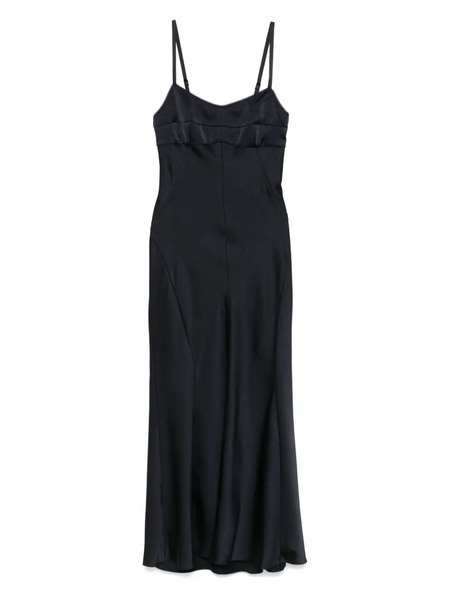  Sandro Maxi Satin Dress - Blue 