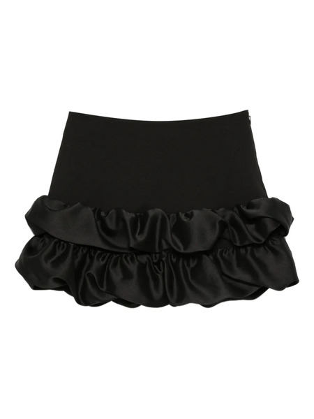  Sandro Mini Frilled-hem Skirt - Black 