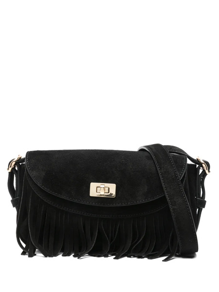  Sandro Mini Fringed Crossbody Bag - Black 
