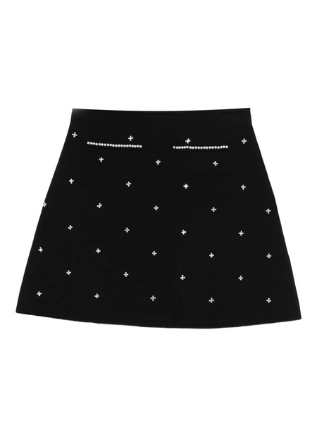  Sandro Mini Strassé-embellishment Skirt - Black 