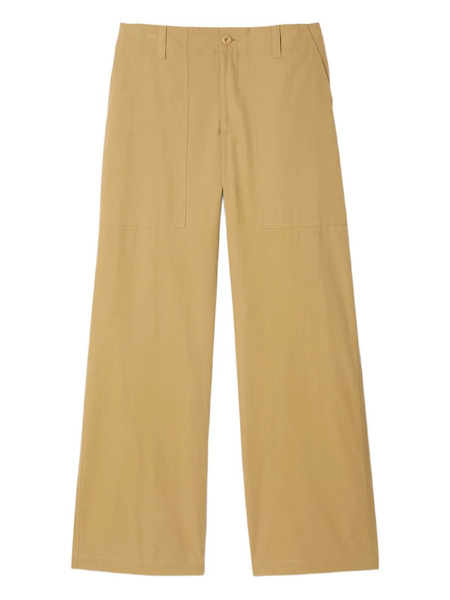  Sandro Patch-pocket Cotton Trousers - Yellow 