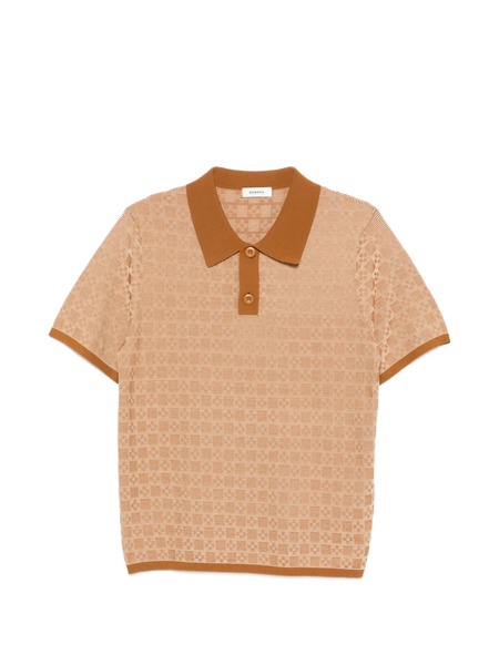  Sandro Patterned Polo Shirt - Neutrals 