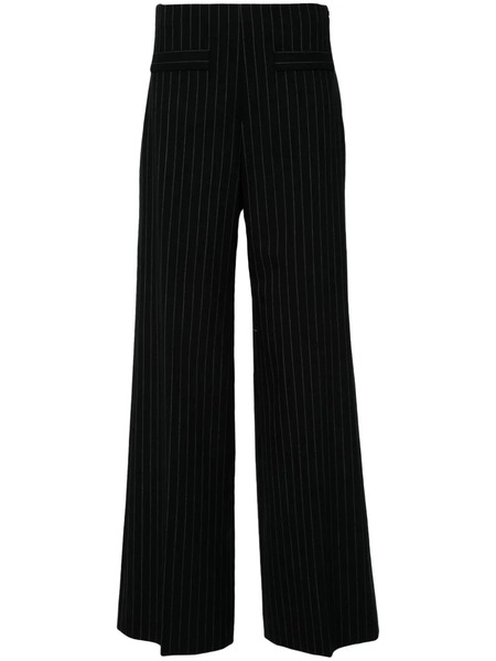  Sandro Pinstripe Trousers - Black 