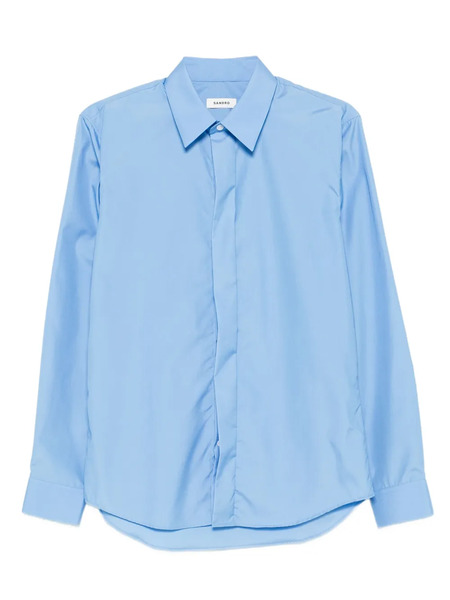  Sandro Plain Shirt - Blue 