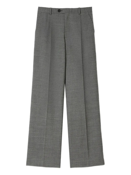  Sandro Pleated Wide-leg Trousers - Grey 