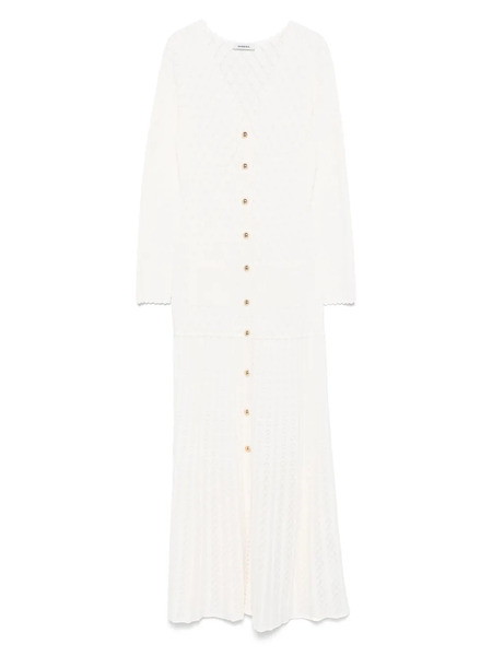  Sandro Pointelle-knit Maxi Dress - Neutrals 